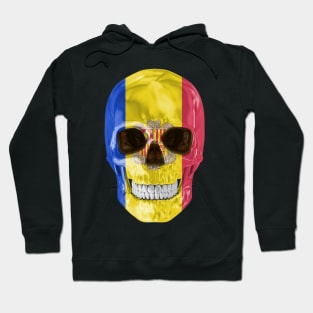 Andorra Flag Skull - Gift for Andorran With Roots From Andorra Hoodie